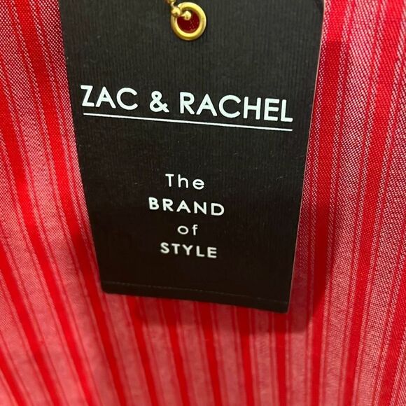 Zac & Rachel Reversible Shorts Red Red Stripe Size 10 NWT - Picture 11 of 15